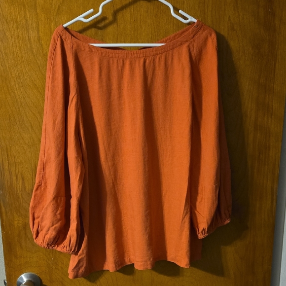 LOFT Tops - LOFT Terracotta Blouse Size Large: D